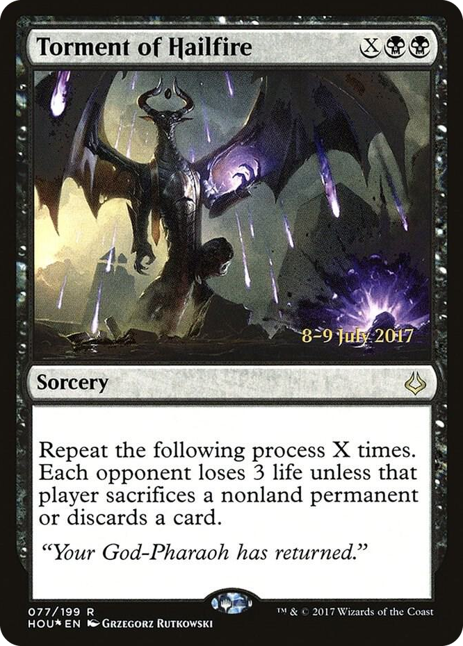 0077 Torment of Hailfire R Prerelease Cards