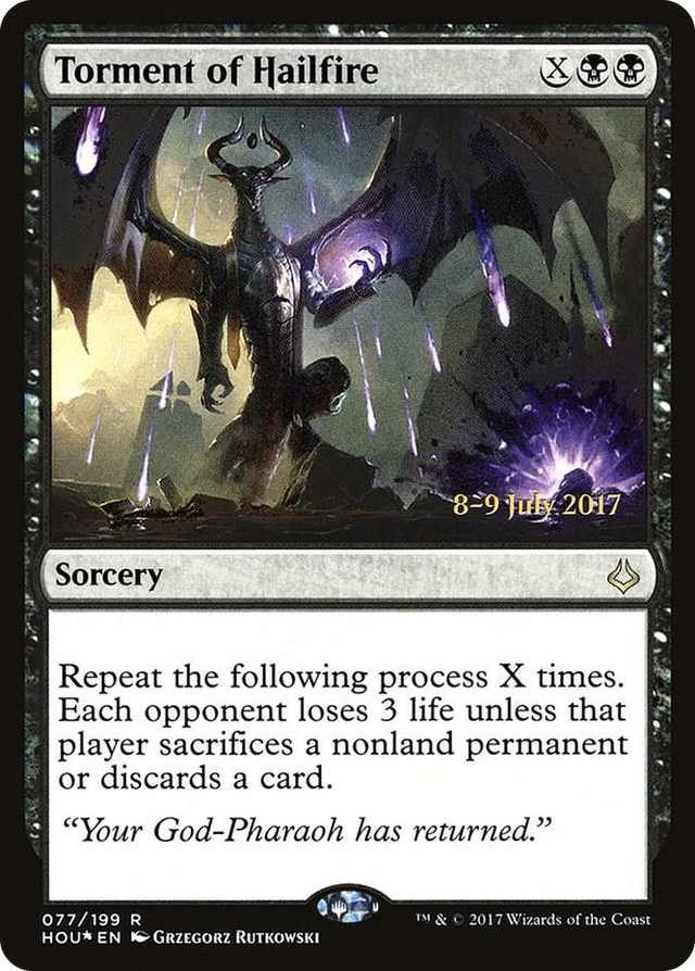 0077 Torment of Hailfire R Prerelease Cards