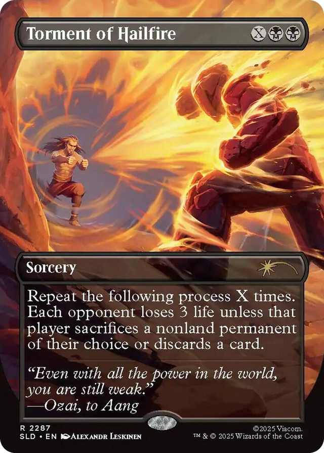 2287 Torment of Hailfire (2287) R Secret Lair Drop Series