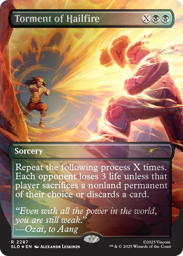 2287 Torment of Hailfire (2287) (Rainbow Foil) R Secret Lair Drop Series