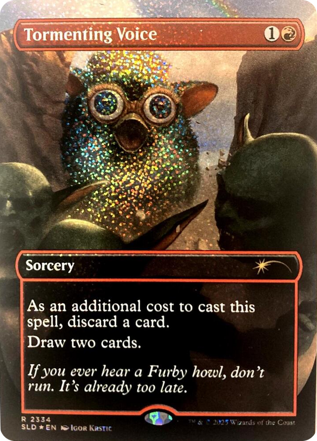 2334 Tormenting Voice (Confetti Foil) R Secret Lair Drop Series