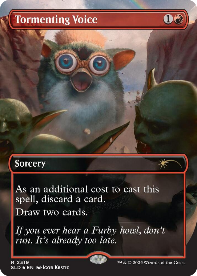 2319 Tormenting Voice (Rainbow Foil) R Secret Lair Drop Series