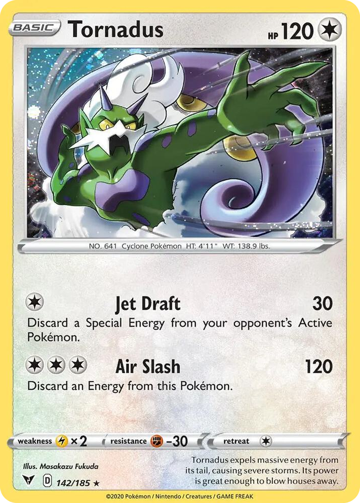 0142 Tornadus - 142/185 (Cosmos Holo) Promo Blister Exclusives