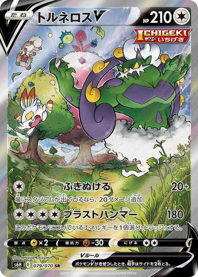 0079 Tornadus V Super Rare Silver Lance