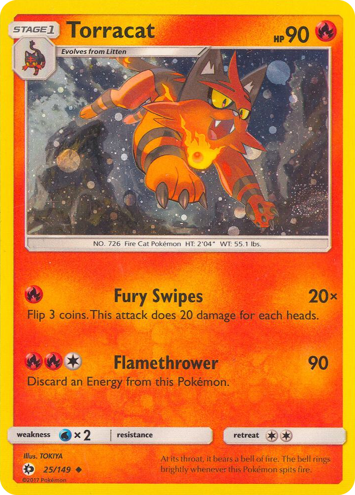 0025 Torracat - 25/149 (Cosmos Holo) Promo League & Championship Cards