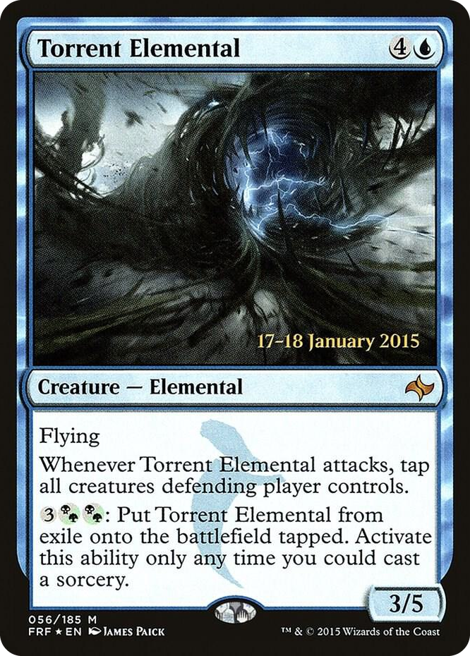 Torrent Elemental #56 M - Prerelease Cards Pokemon card