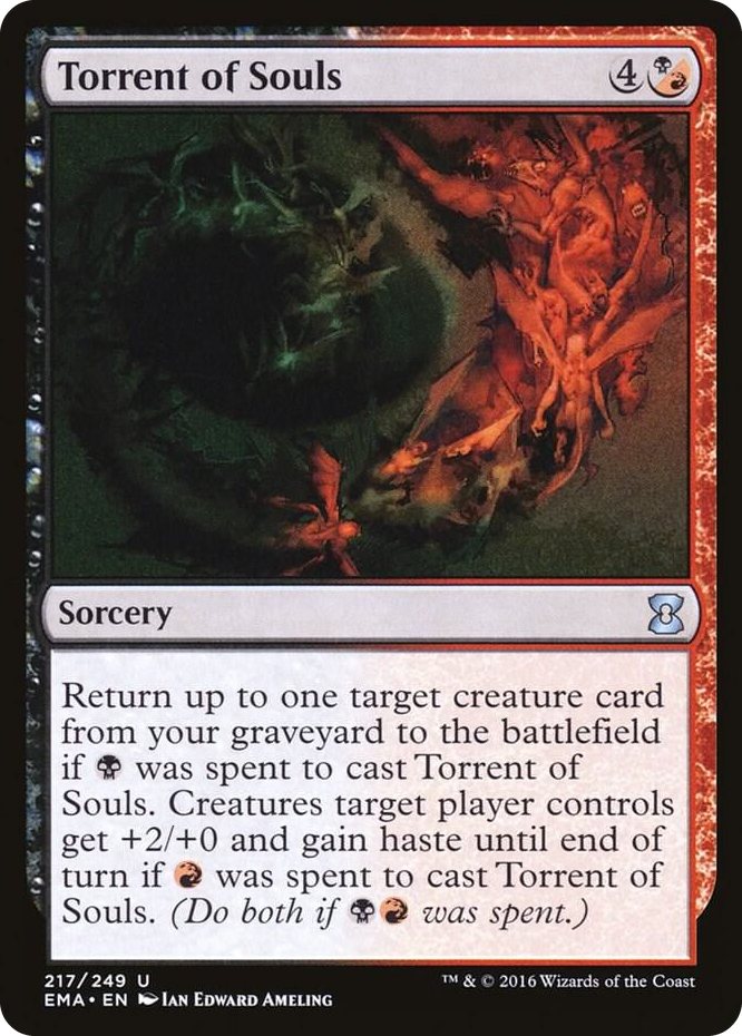 Torrent of Souls #217 U - Eternal Masters Pokemon card
