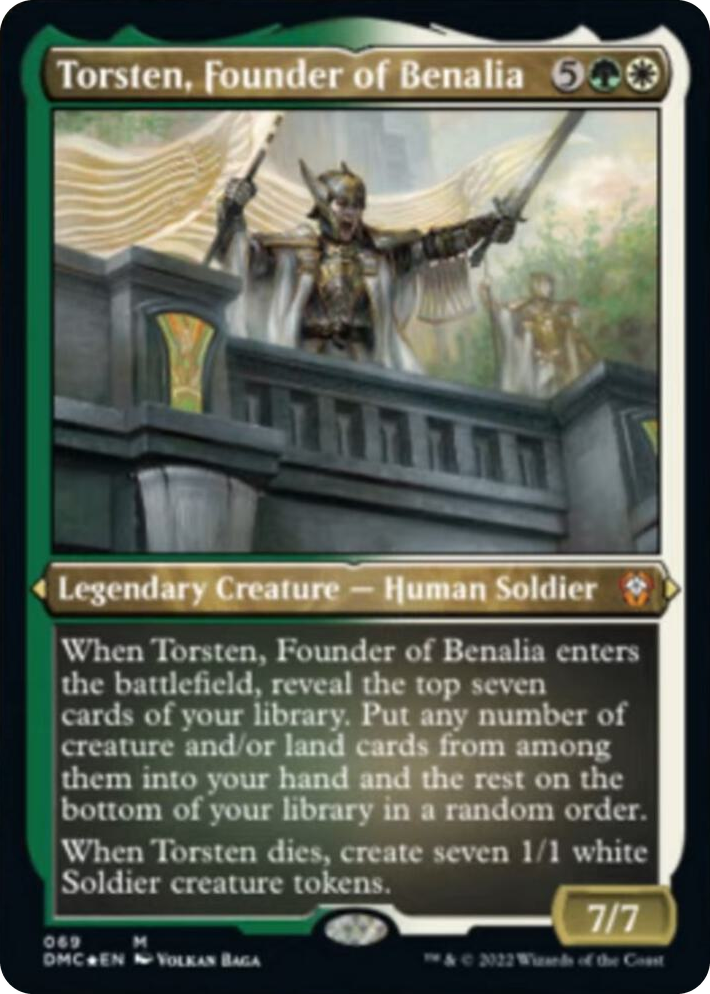 0069 Torsten, Founder of Benalia (Foil Etched) M Commander: Dominaria United