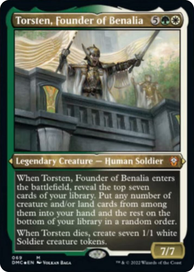 0069 Torsten, Founder of Benalia (Foil Etched) M Commander: Dominaria United