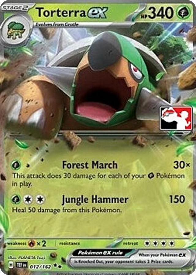 0012 Torterra ex Double Rare Prize Pack Series Cards