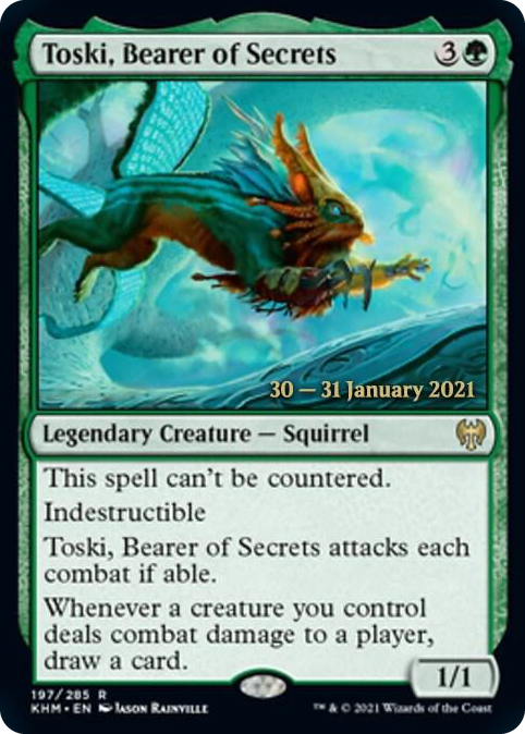 0197 Toski, Bearer of Secrets R Prerelease Cards