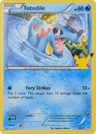 0018 Totodile Promo McDonald's 25th Anniversary Promos