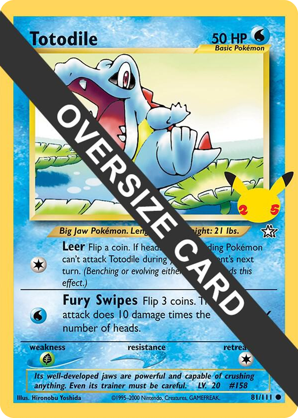 0081 Totodile Promo First Partner Pack