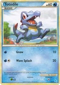 0014 Totodile (#14) Common HGSS Trainer Kit: Gyarados & Raichu
