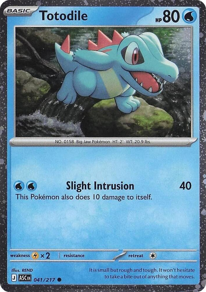 0041 Totodile (Cosmos Holo) Common Miscellaneous Cards & Products