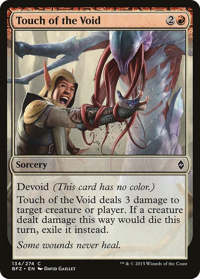 Touch of the Void #134 C - Battle for Zendikar Pokemon card