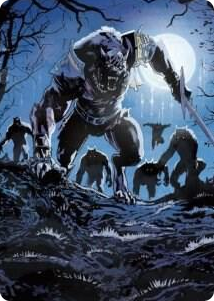 0008 Tovolar, the Midnight Scourge Art Card (08/81) S Art Series: Innistrad: Midnight Hunt