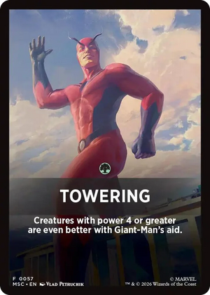 0057 Towering Theme Card T Commander: Marvel Super Heroes