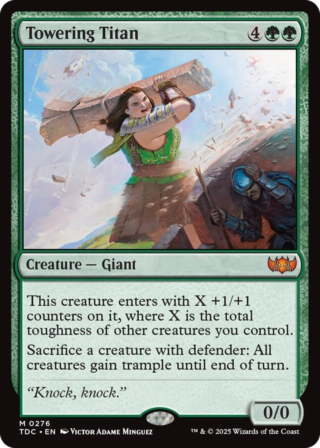 0276 Towering Titan M Commander: Tarkir: Dragonstorm