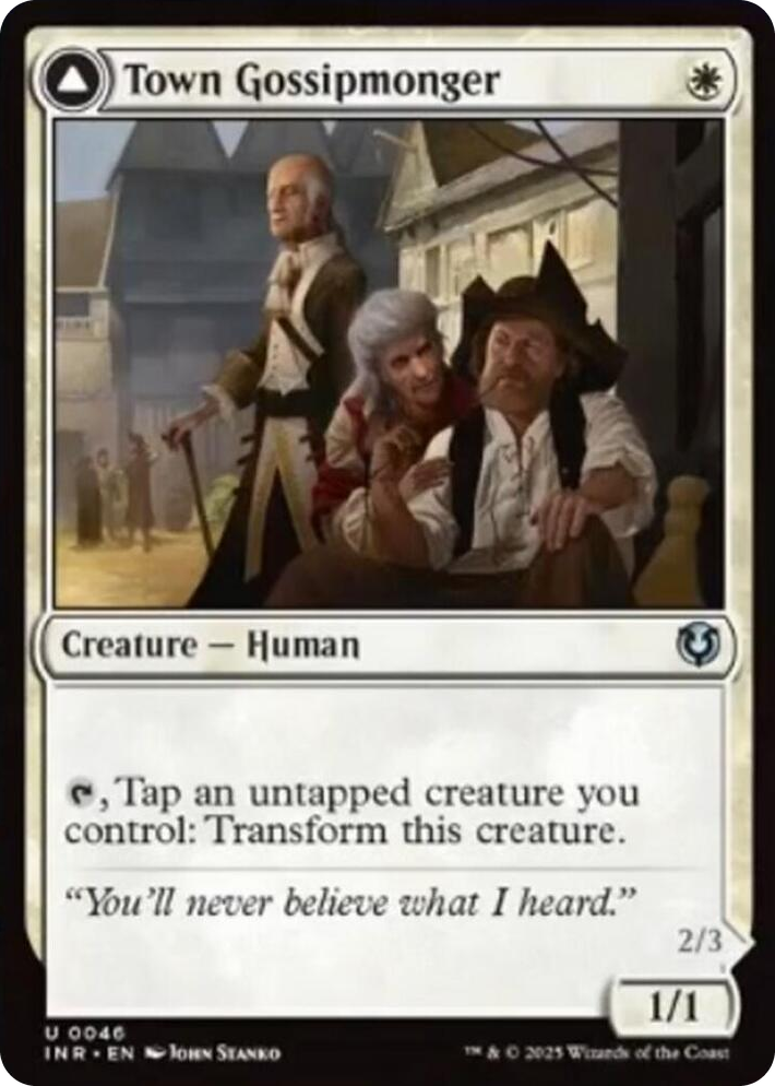 0046 Town Gossipmonger U Innistrad Remastered
