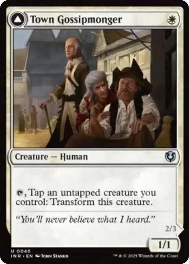 0046 Town Gossipmonger U Innistrad Remastered