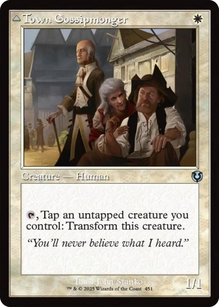 0451 Town Gossipmonger (Retro Frame) U Innistrad Remastered