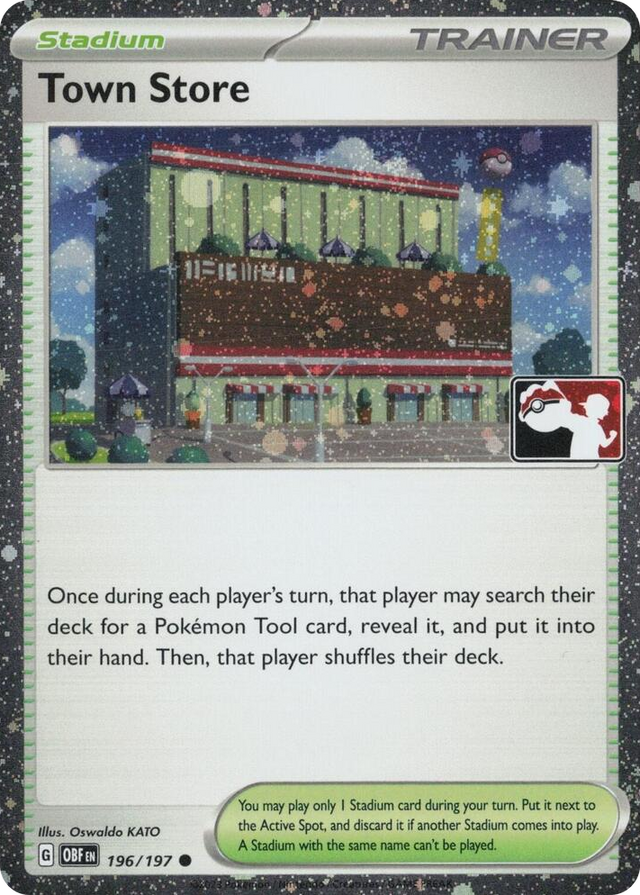 0196 Town Store - 196/197 (Cosmos Holo) Common Prize Pack Series Cards