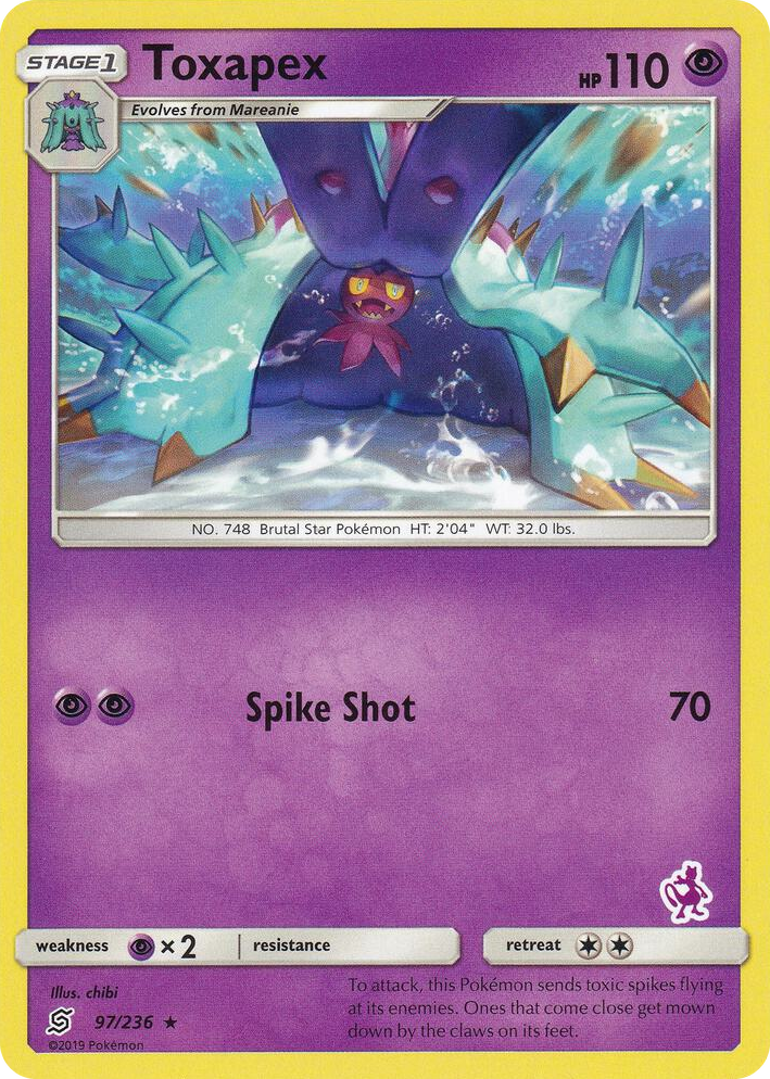 0097 Toxapex - 97/236 (Mewtwo Stamped) Promo Battle Academy