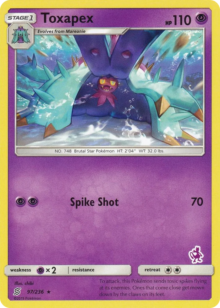 0097 Toxapex - 97/236 (Mewtwo Stamped) Promo Battle Academy