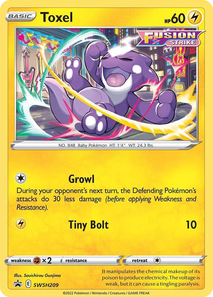 0209 Toxel - SWSH209 Promo Sword & Shield Promo Cards