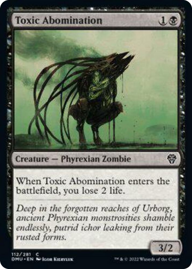 0112 Toxic Abomination C Dominaria United