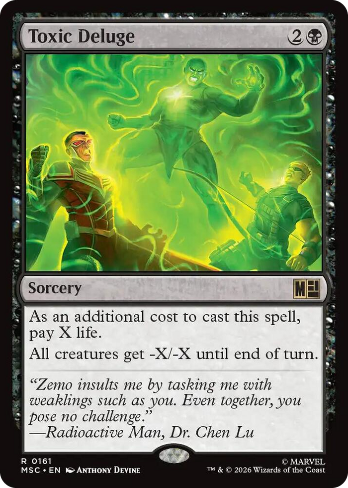 Toxic Deluge #161 R - Commander: Marvel Super Heroes Pokemon card