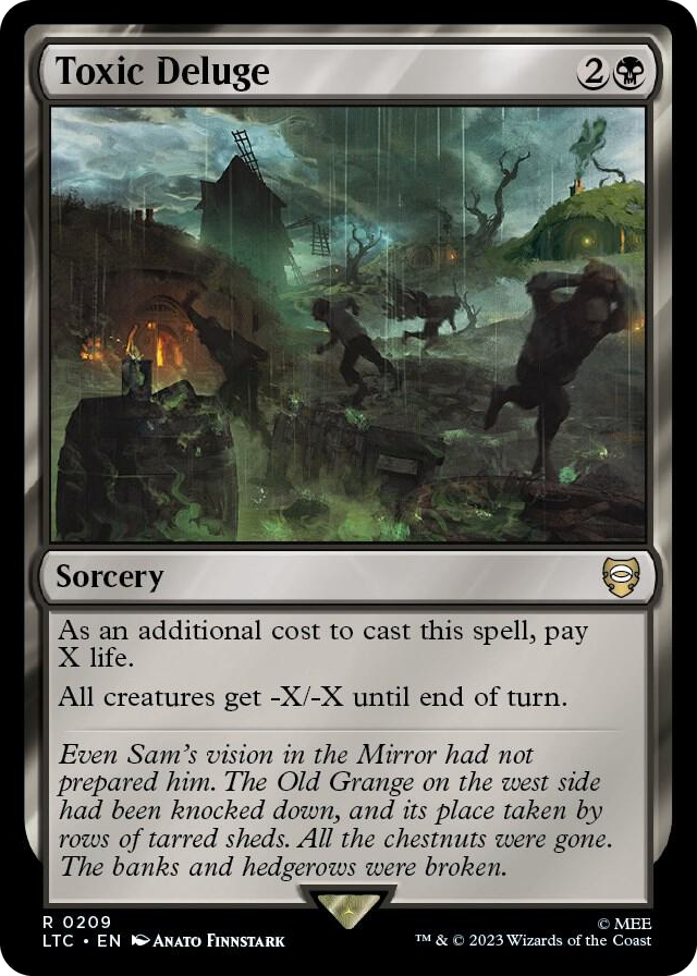 Toxic Deluge #209 R - Commander: The Lord of the Rings: Tales of Middle-earth Pokemon card