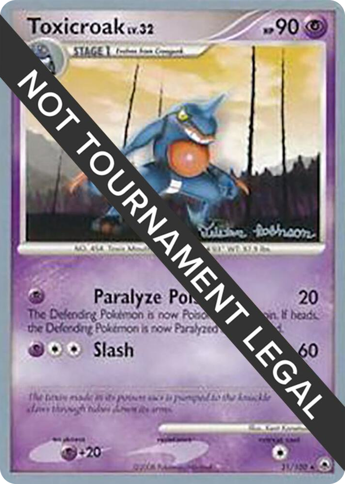 0031 Toxicroak - 2008 (Tristan Robinson) Rare World Championship Decks