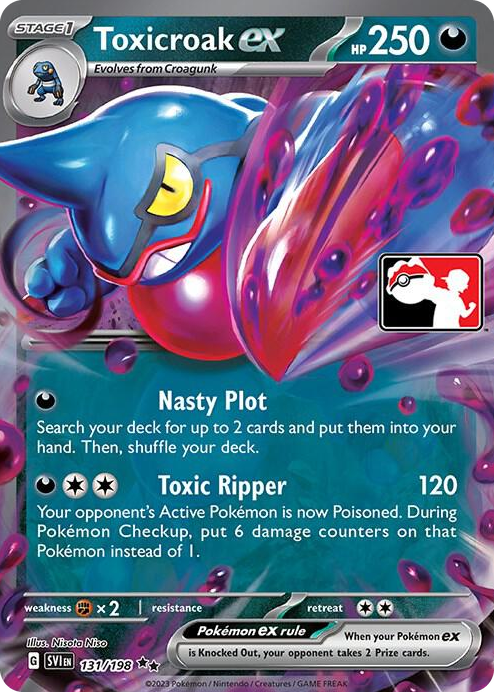 0131 Toxicroak ex Double Rare Prize Pack Series Cards