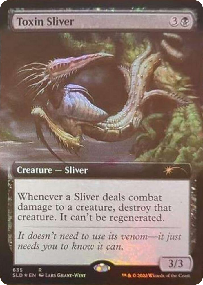 Toxin Sliver (Extended Art) #635 R - Secret Lair Drop Series Pokemon card