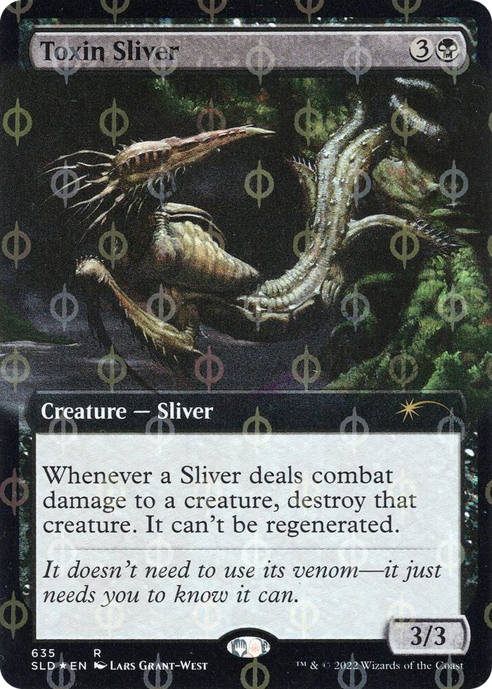 Toxin Sliver (Extended Art) (Step-and-Compleat Foil) #635 R - Secret Lair Drop Series Pokemon card