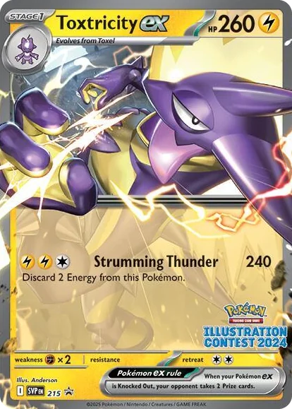 0215 Toxtricity ex - 215 (Illustration Contest 2024) Promo Scarlet & Violet Promo Cards