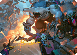 0025 Trade the Helm Art Card (Gold-Stamped Signature) S Art Series: Aetherdrift