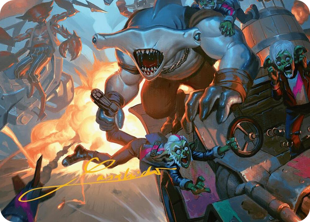 0025 Trade the Helm Art Card (Gold-Stamped Signature) S Art Series: Aetherdrift