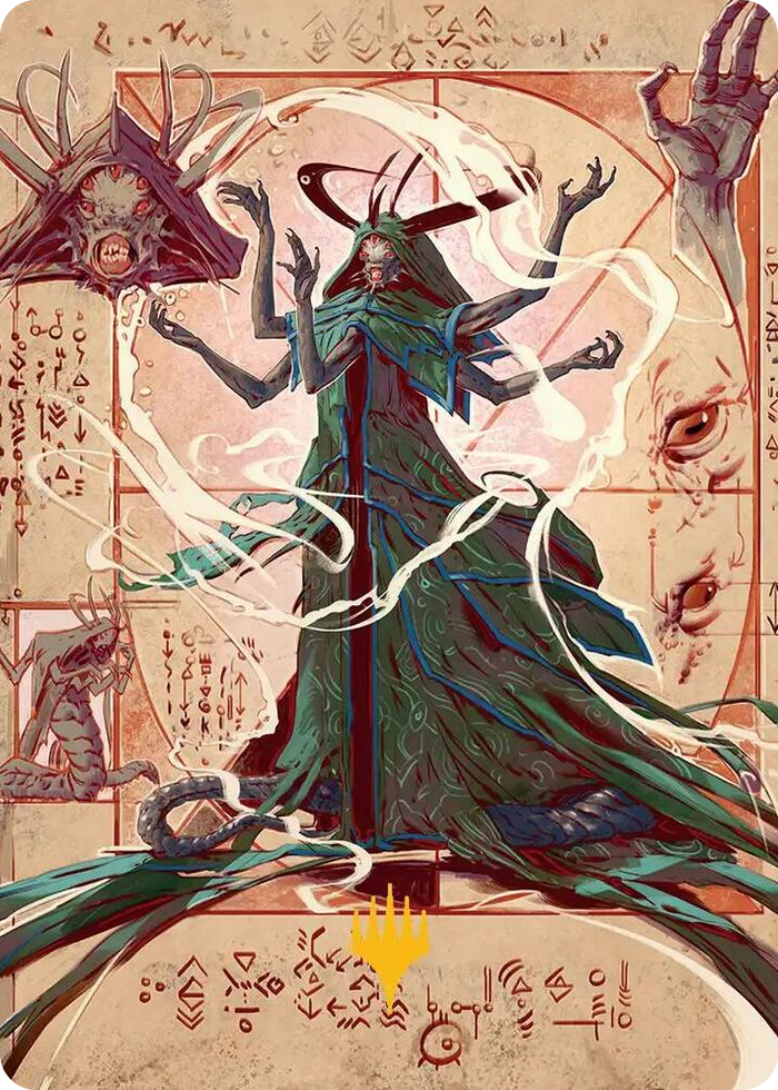 Tragedy Feaster Art Card (Gold-Stamped Planeswalker Symbol) #30 S - Art Series: Secrets of Strixhaven Pokemon card