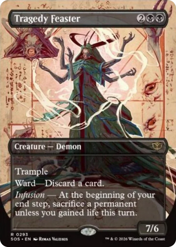 0293 Tragedy Feaster (Borderless) R Secrets of Strixhaven