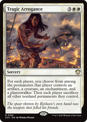 0182 Tragic Arrogance R Commander: Secrets of Strixhaven