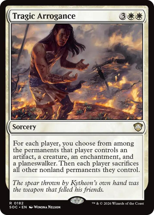 0182 Tragic Arrogance R Commander: Secrets of Strixhaven