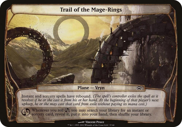 0037 Trail of the Mage-Rings (Planechase 2012) S Oversize Cards