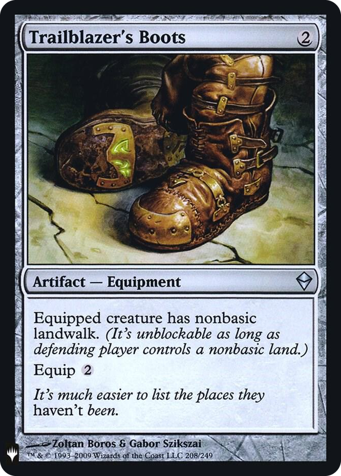 Trailblazer's Boots #208 U - The List Reprints Pokemon card