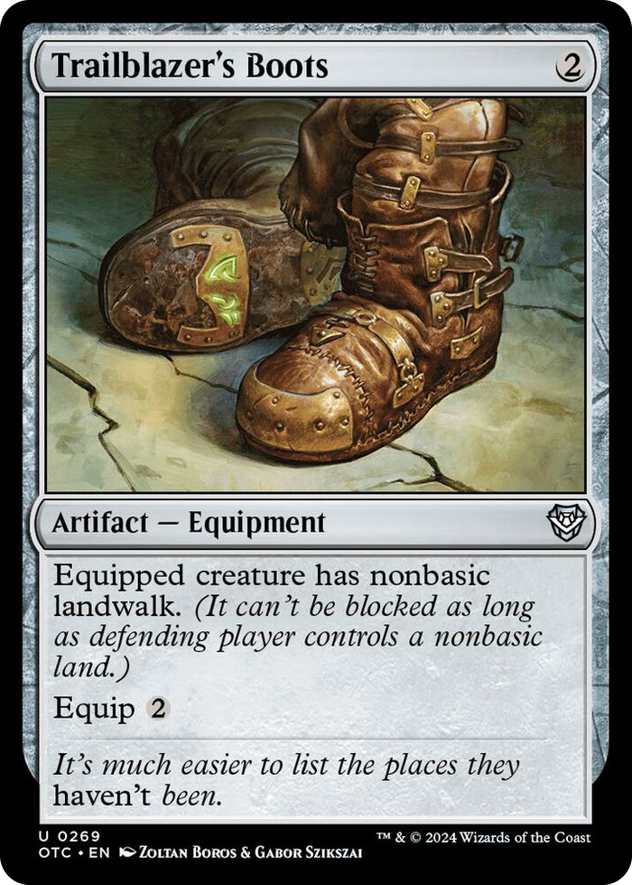 Trailblazer's Boots #269 U - Commander: Outlaws of Thunder Junction Pokemon card