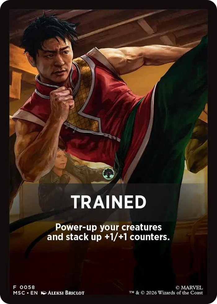 Trained Theme Card #58 T - Commander: Marvel Super Heroes Pokemon card