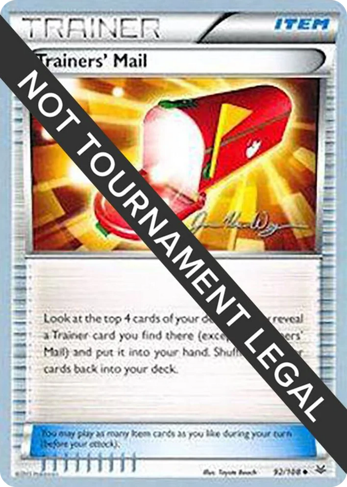 0092 Trainers' Mail - 2015 (Jacob Van Wagner) Uncommon World Championship Decks