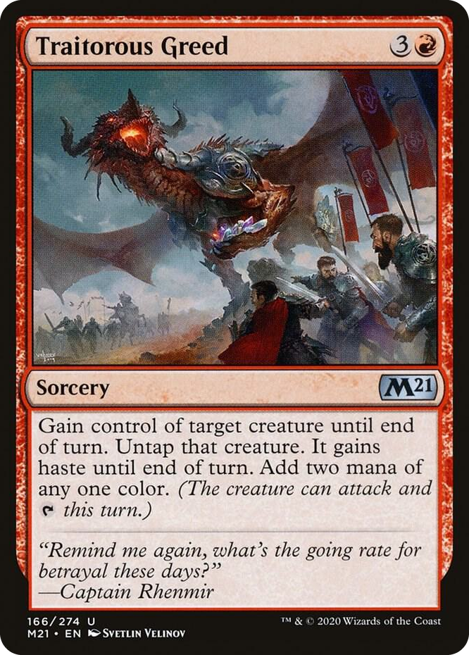 0166 Traitorous Greed U Core Set 2021